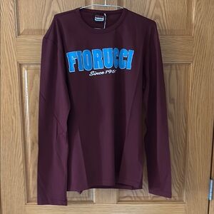 NWT Fiorucci Burgundy Long Sleeve Shirt medium